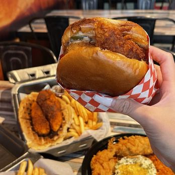 Legend Hot Chicken - Jumbo sando chicken sandwich (2 tenders inside!) - Chicken Wings Near Me - Lakewood, California Legend Hot Chicken - Jumbo sando chicken sandwich (2 tenders inside!) - Chicken Wings Near Me - Lakewood, California