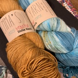 Unwind Fiber Arts - Emma's Yarn sold here - the next closest storefront is in Omaha.
