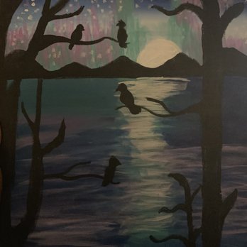 Muse Paintbar - Picture from painting @ muse for the first time! - Art Classes Near Me - Virginia Beach, Virginia