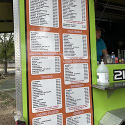 Los Vecinos - Menu