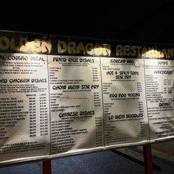 Golden Dragon - Menu