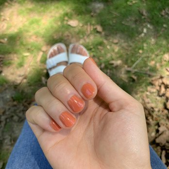 Mira Nails - Gel mani in Egyptian Goddess color (I think?) - Nail Salons Near Me - Philadelphia, Pennsylvania