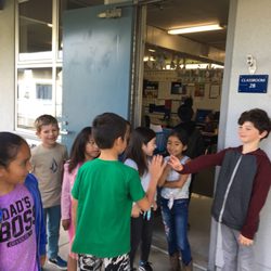 Paularino Elementary School - Despite all the fun adventures overseas, my son was happy to be back at his school.