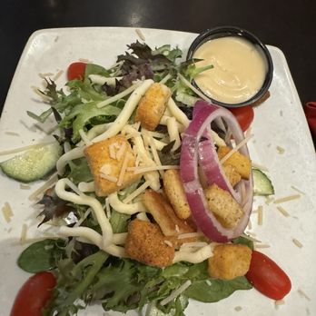 Mad Dog and Cat's Steak, Seafood, and Spirits - Look at this beautiful side salad. - New American Near Me - Weldon Spring, Missouri
