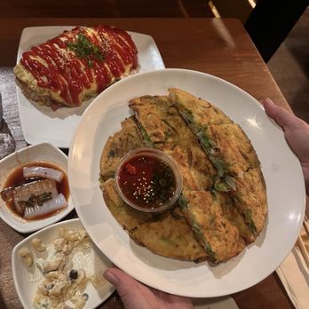 Dan Sung Sa - Seafood pancake, Rice omelet with spam - Korean Near Me - Oakland, California