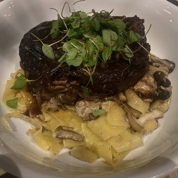 Five Crowns - Short rib over pappardelle pasta - Steakhouses Near Me - Corona del Mar, California Five Crowns - Short rib over pappardelle pasta - Steakhouses Near Me - Corona del Mar, California