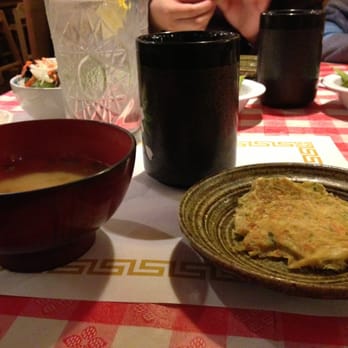 Kaki Sushi - Miso, tea, pancake thingy. - Japanese Near Me - Pleasanton, California Kaki Sushi - Miso, tea, pancake thingy. - Japanese Near Me - Pleasanton, California