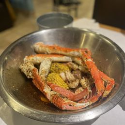 crab legs in a bowl crab legs in a bowl