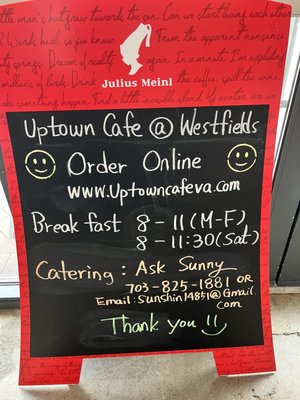 Menu photo 8 Uptown Cafe Chantilly , VA Menu photo 8 Uptown Cafe Chantilly , VA
