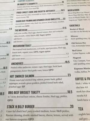 Menu photo 2 Stagger Lee's Fitzroy, VIC Menu photo 2 Stagger Lee's Fitzroy, VIC
