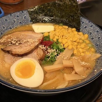 HINODEYA Ramen Japantown - Spicy Miso Butter Corn Ramen - Ramen Near Me - San Francisco, California