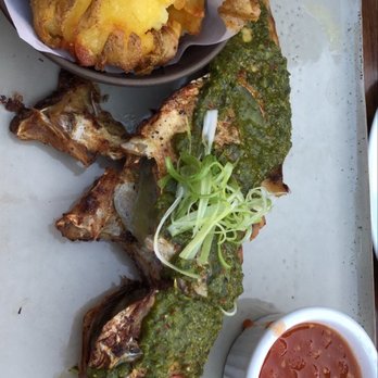 Wild Fish - Moss landing Whole fish with Chimichurri, potatoes and sweet chili sauce. Perfection - Seafood Near Me - Pacific Grove, California Wild Fish - Moss landing Whole fish with Chimichurri, potatoes and sweet chili sauce. Perfection - Seafood Near Me - Pacific Grove, California