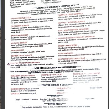 Miranda’s Bakery Bar n Grill - menu - Bakeries Near Me - Coalgate, Oklahoma Miranda’s Bakery Bar n Grill - menu - Bakeries Near Me - Coalgate, Oklahoma
