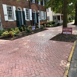 John Scancella Concrete - Specialized in stamped concrete this is a red herringbone pattern
