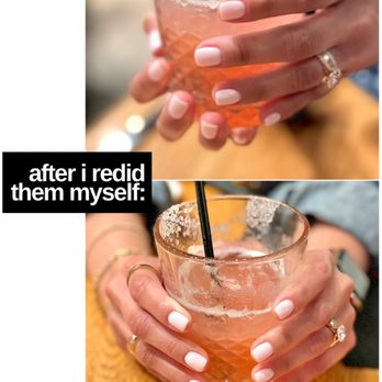 O.P. Beauty Lab - My nails completely redone. Removed the builder/poly gel and redid it myself with forms for length. - Permanent Makeup Near Me - Houston, Texas