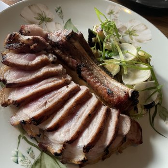 Hestia - Pork entree - New American Near Me - Austin, Texas Hestia - Pork entree - New American Near Me - Austin, Texas