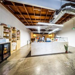 Saguaro Coffee - The espresso  making area. I cut out the area where they had construction tools & plywood against the wall.