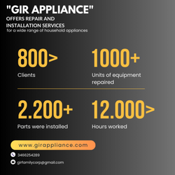 GIR Appliance - GIR Appliance offers repair and installations services