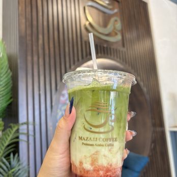 Mazajj Organic Coffee - Strawberry Matcha - Coffee & Tea Near Me - Houston, Texas