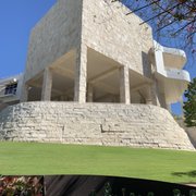 Photo of Getty Center - Los Angeles, CA, United States. View of the cafe patio from the gardens.