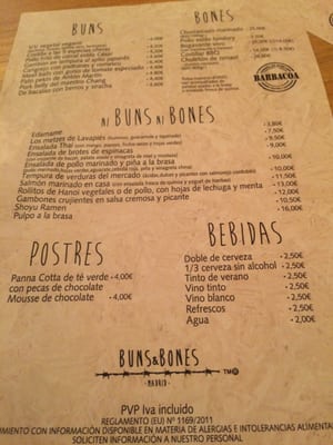 Menu photo 2 Buns & Bones Madrid, M