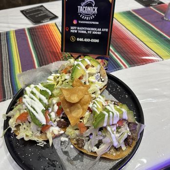 Taconick Express - Steak tostadas - Mexican Near Me - New York, New York Taconick Express - Steak tostadas - Mexican Near Me - New York, New York