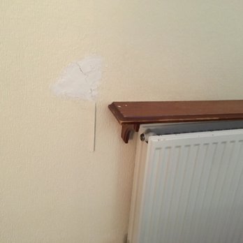 The Royal Court Hotel - Badly patched wall in the bedroom. - Hotels Near Me - Coventry, COV