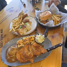 Crab & Shrimp Rolls, Texas Chicken Sandwich, and Mama's Fried Chicken Crab & Shrimp Rolls, Texas Chicken Sandwich, and Mama's Fried Chicken