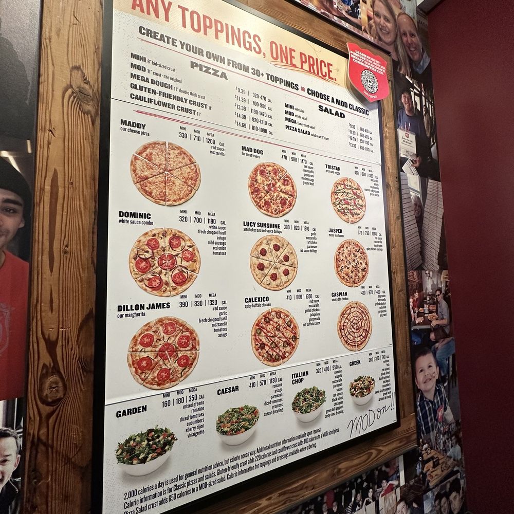 MOD Pizza - Menu - Fast Food Near Me - San Jose, California MOD Pizza - Menu - Fast Food Near Me - San Jose, California