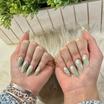Professional Nail & Spa - Green Cat Eye Nails - Nail Salons Near Me - Fountain Valley, California