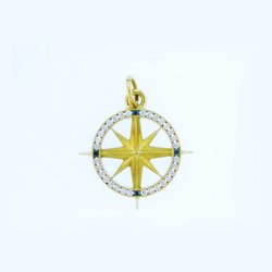Jon Thomas Fine Jewelry - Compass pendant with diamonds