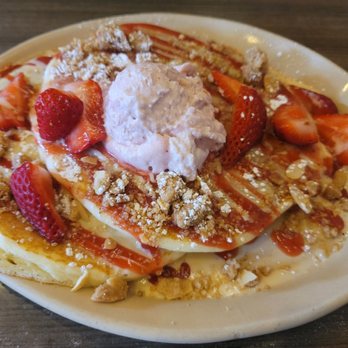 Snooze, an A.M. Eatery - Strawberry Short pancakes - Breakfast & Brunch Near Me - Denver, Colorado Snooze, an A.M. Eatery - Strawberry Short pancakes - Breakfast & Brunch Near Me - Denver, Colorado