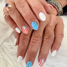 My Cute nail set for the 4th of July.