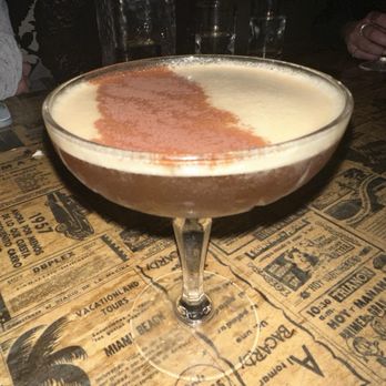 Gustazo Cuban Kitchen & Bar - Cambridge - Their version of an espresso martini, on the dessert menu - Cuban Near Me - Cambridge, Massachusetts