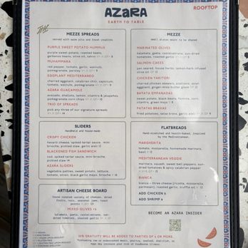 Azara - Menu (May 2026) - Mediterranean Near Me - Atlanta, Georgia Azara - Menu (May 2026) - Mediterranean Near Me - Atlanta, Georgia