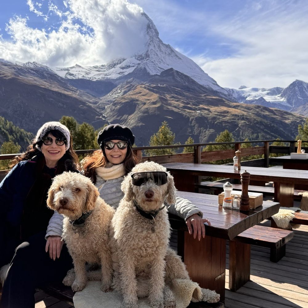 Alphitta - Pepper, Bob Marley sunning it, Sheri and Paras having an amazing afternoon!! Alphitta, The Highlight of Zermatt with the Matterhorn! - Swiss Food Near Me - Zermatt, VS