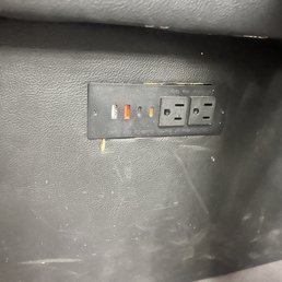 Love that they have charger ports in the seating area under the bench seats Love that they have charger ports in the seating area under the bench seats