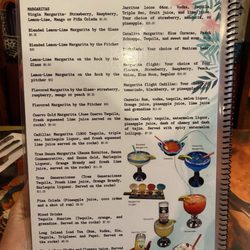 La Margarita Express - Drink menu