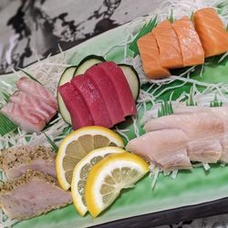 Origami - Sashimi platter, tasted better than it looks here!