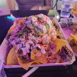 Corn loaded nachos