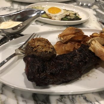 Echo & Rig - Not the best picture, Ribeye Cap cooked Medium Rare Plus. Probably the most flavorful steak I've ever had. - Steakhouses Near Me - Sacramento, California