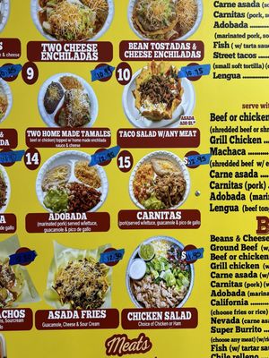 Menu photo 5 Nevada Taco Grill Sparks, NV