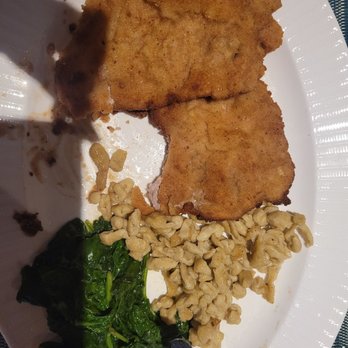 Spargel On 9 - Weiner Schnitzel with Spatzel & Veggies - German Near Me - Queensbury, New York