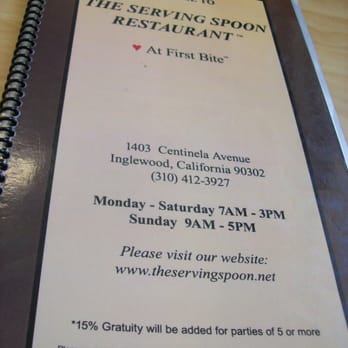 The Serving Spoon - Full size view of menu: http://yfrog.com/0w1001665njx - Breakfast & Brunch Near Me - Inglewood, California