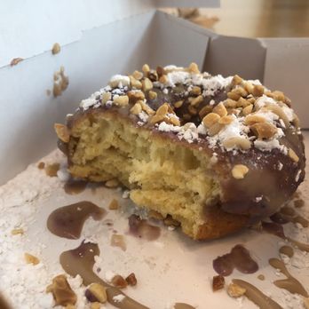 Duck Donuts - Blueberry Pancake donut with peanuts - Cafes Near Me - Wyomissing, Pennsylvania