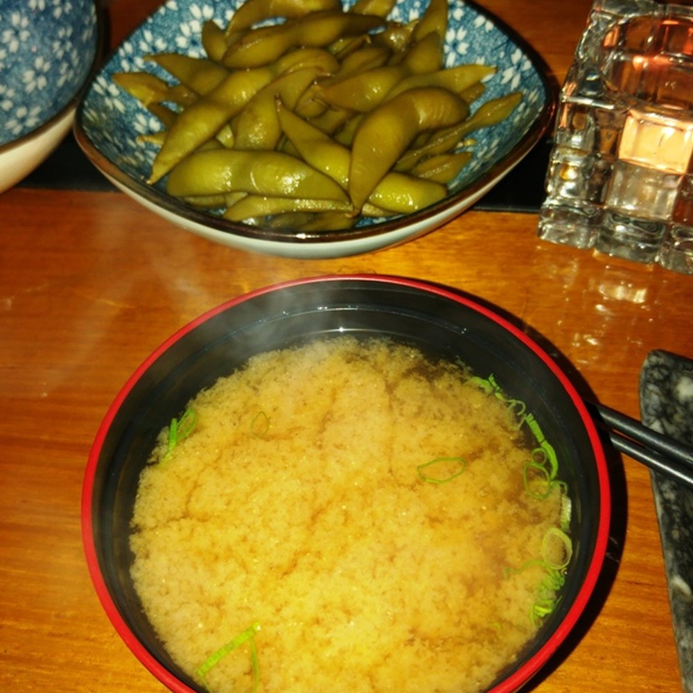 Kinyoubi Izakaya - Miso soup and edamame - Japanese Near Me - Fitzroy, VIC