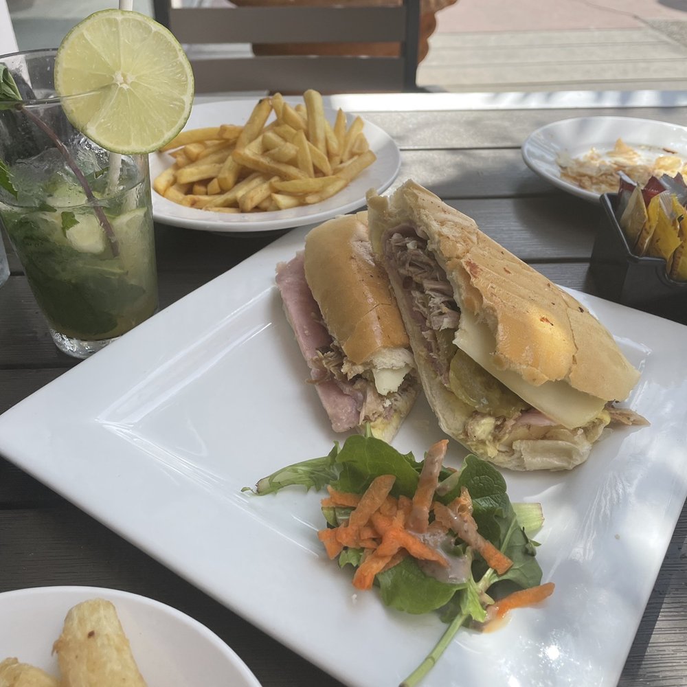 Bella Cuba - Cuban sandwich with fries and yucca - Cuban Near Me - Miami Beach, Florida