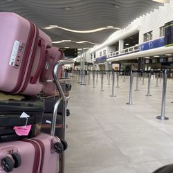 We are traveling with 12 bags 8 people.