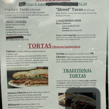 Lupita's Tacos - Updated menus/hours during COVID-19. - Mexican Near Me - Eugene, Oregon Lupita's Tacos - Updated menus/hours during COVID-19. - Mexican Near Me - Eugene, Oregon