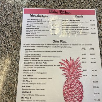 Aloha Kitchen - Menu - Hawaiian Near Me - Mesa, Arizona Aloha Kitchen - Menu - Hawaiian Near Me - Mesa, Arizona
